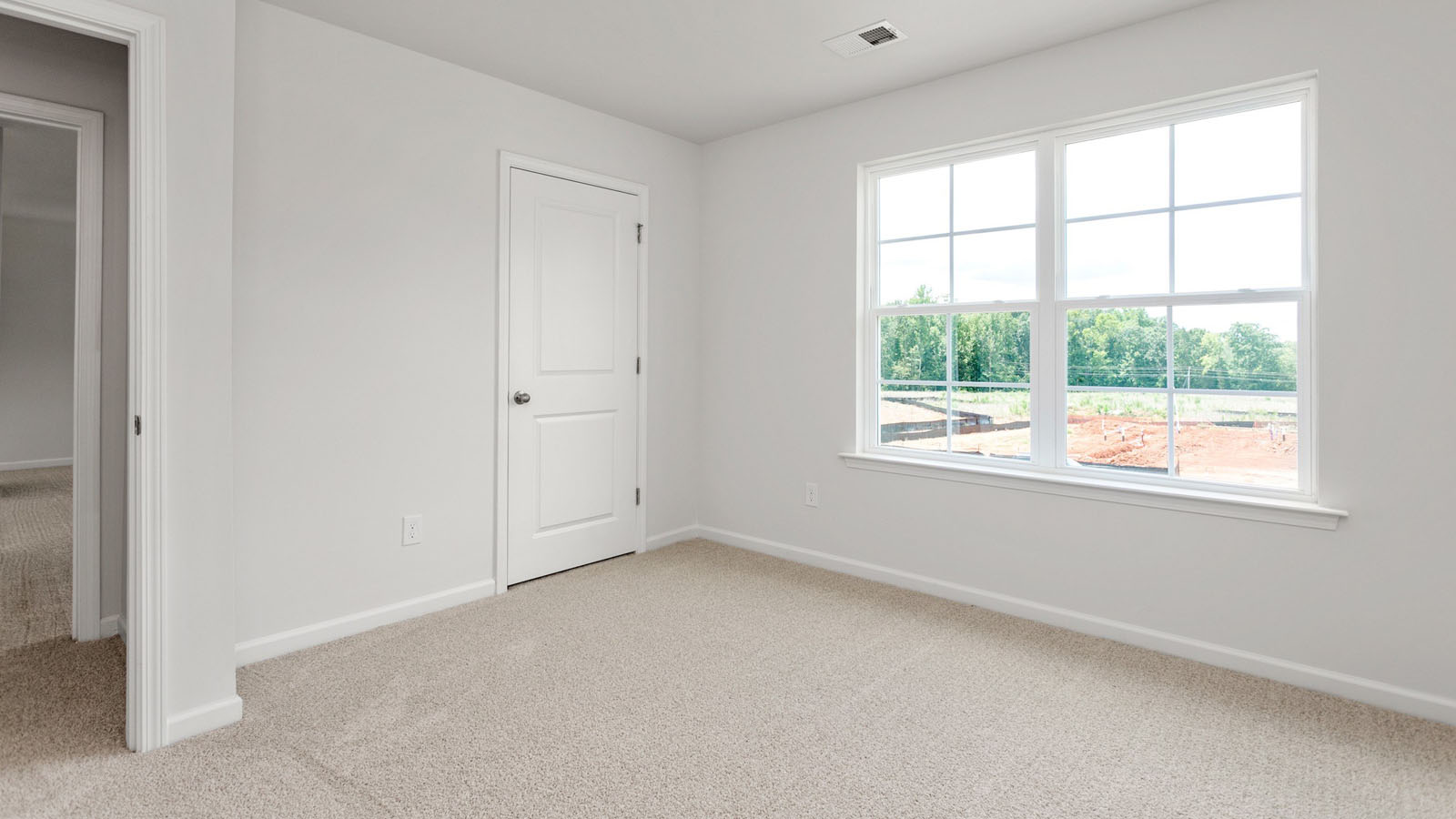 bedroom with 2 windows