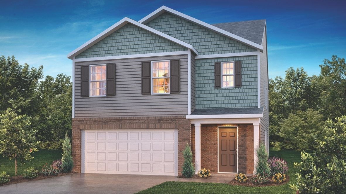 Exterior rendering of home