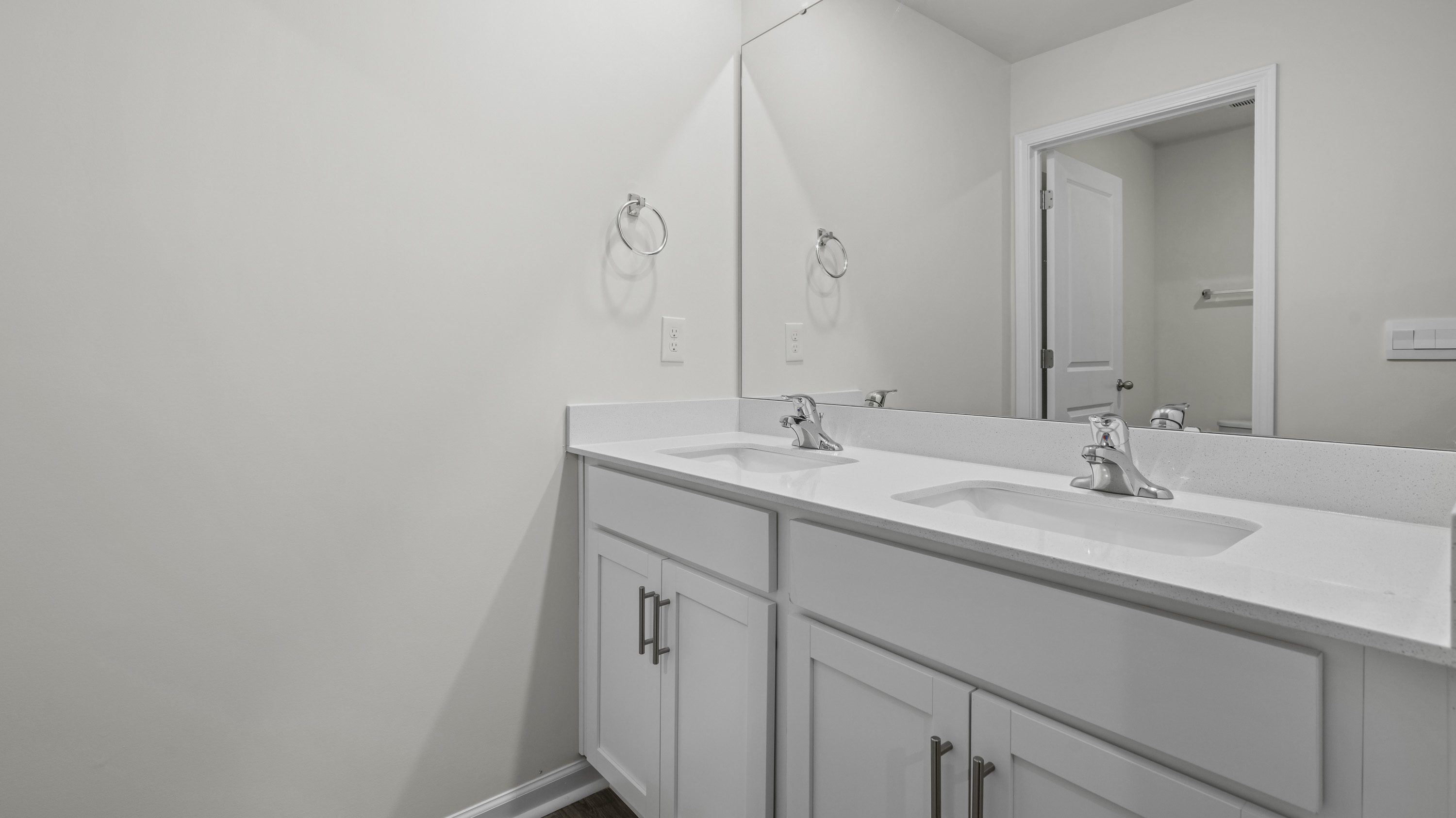 bathroom with dual sink