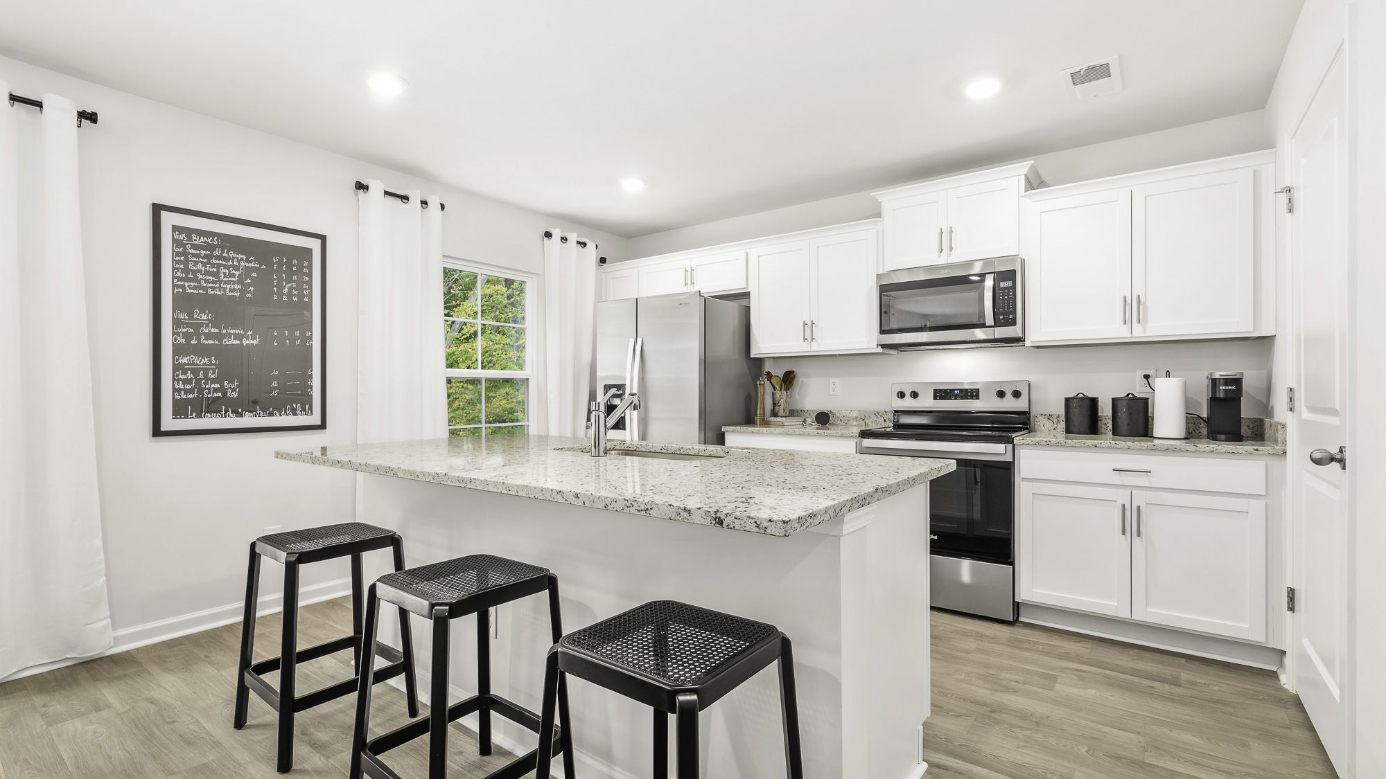 *photos are of model home