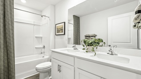 *photos are of model home