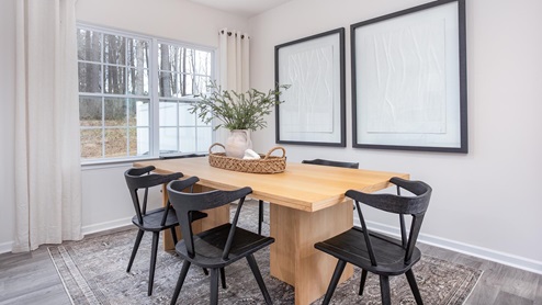 dining area with sliding glass doors