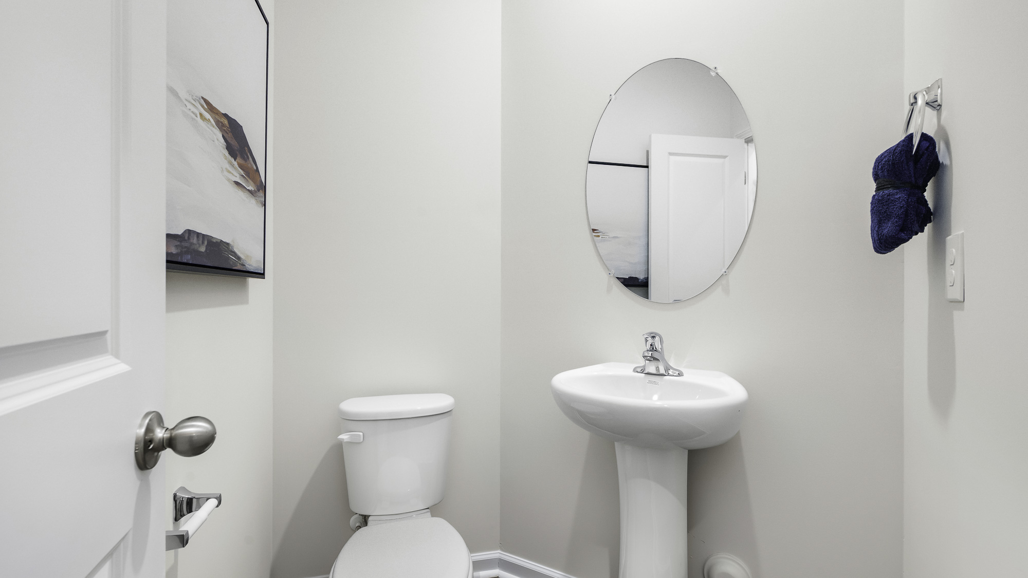 bathroom with pedastool sink