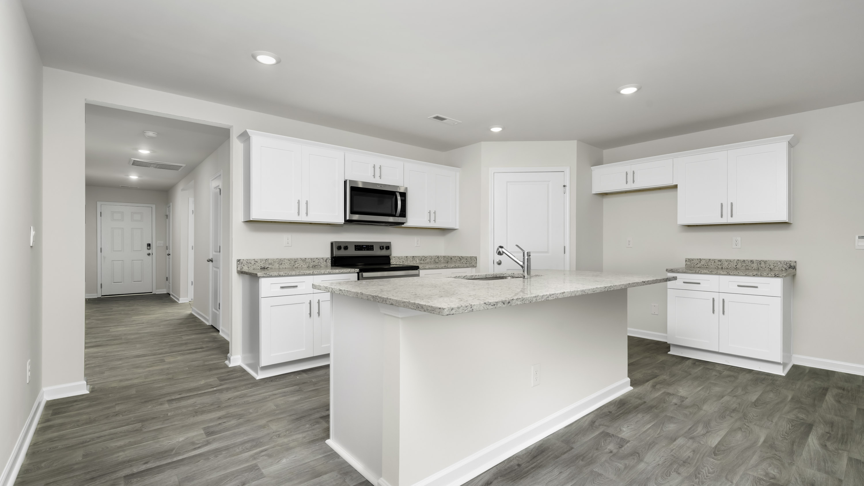 side view of kitchen