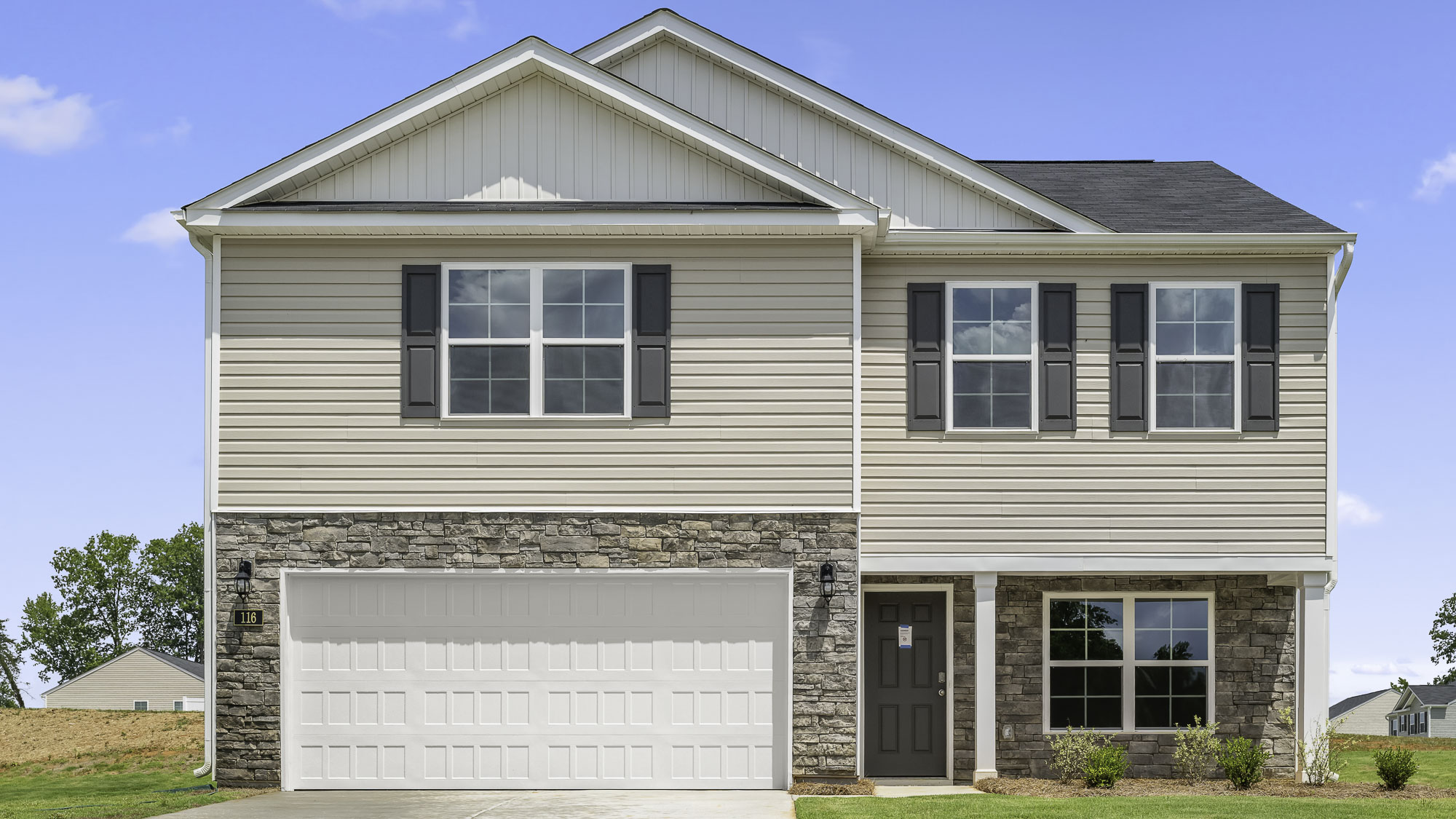 The Penwelll featured at Owens Ridge offers a 2 story 2 car garage 3 bedroom 2 full baths 1 half bath single family home