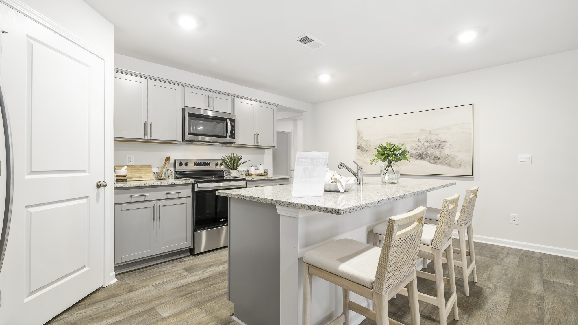 side view of kitchen
