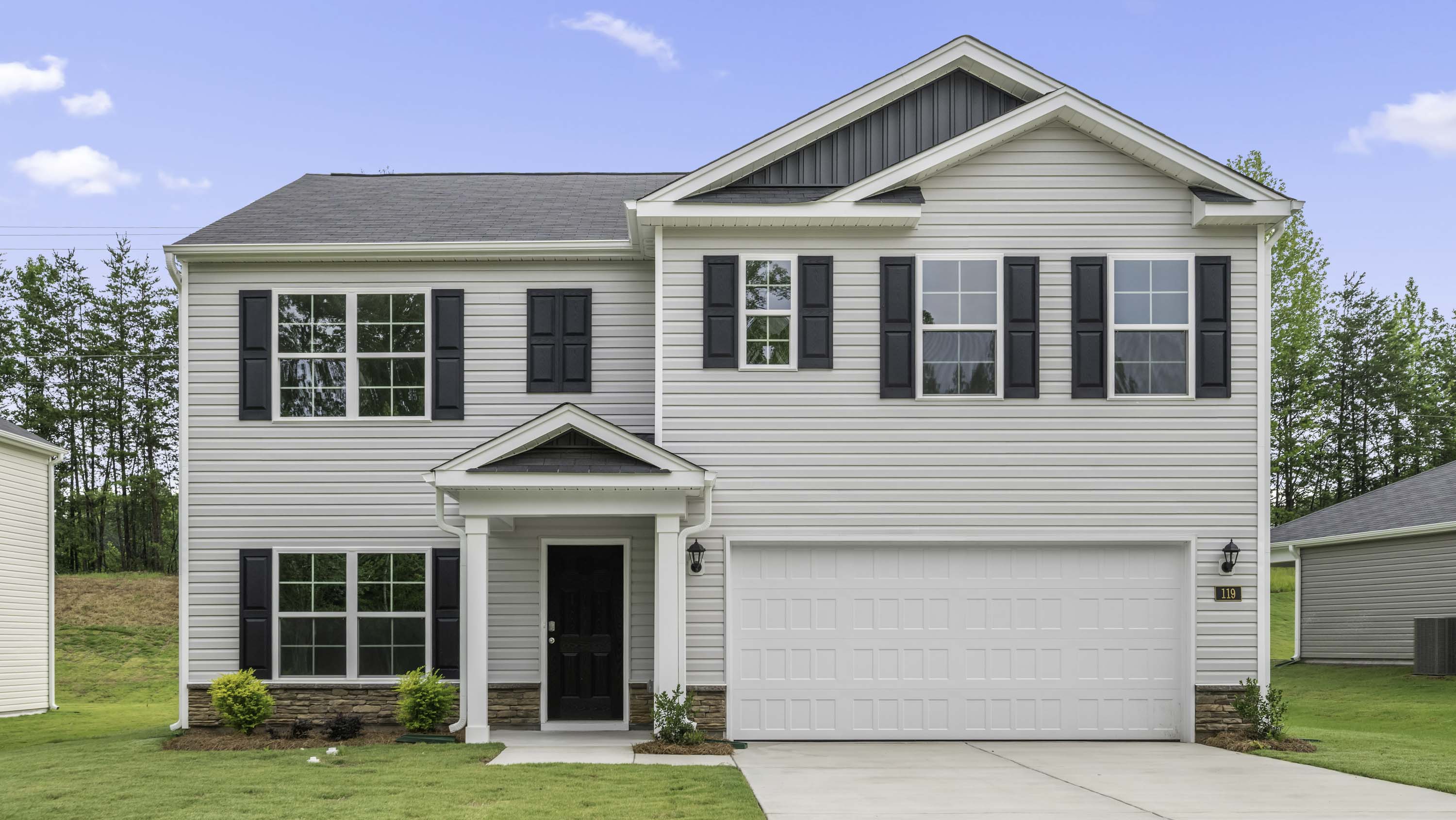exterior of mdoel home