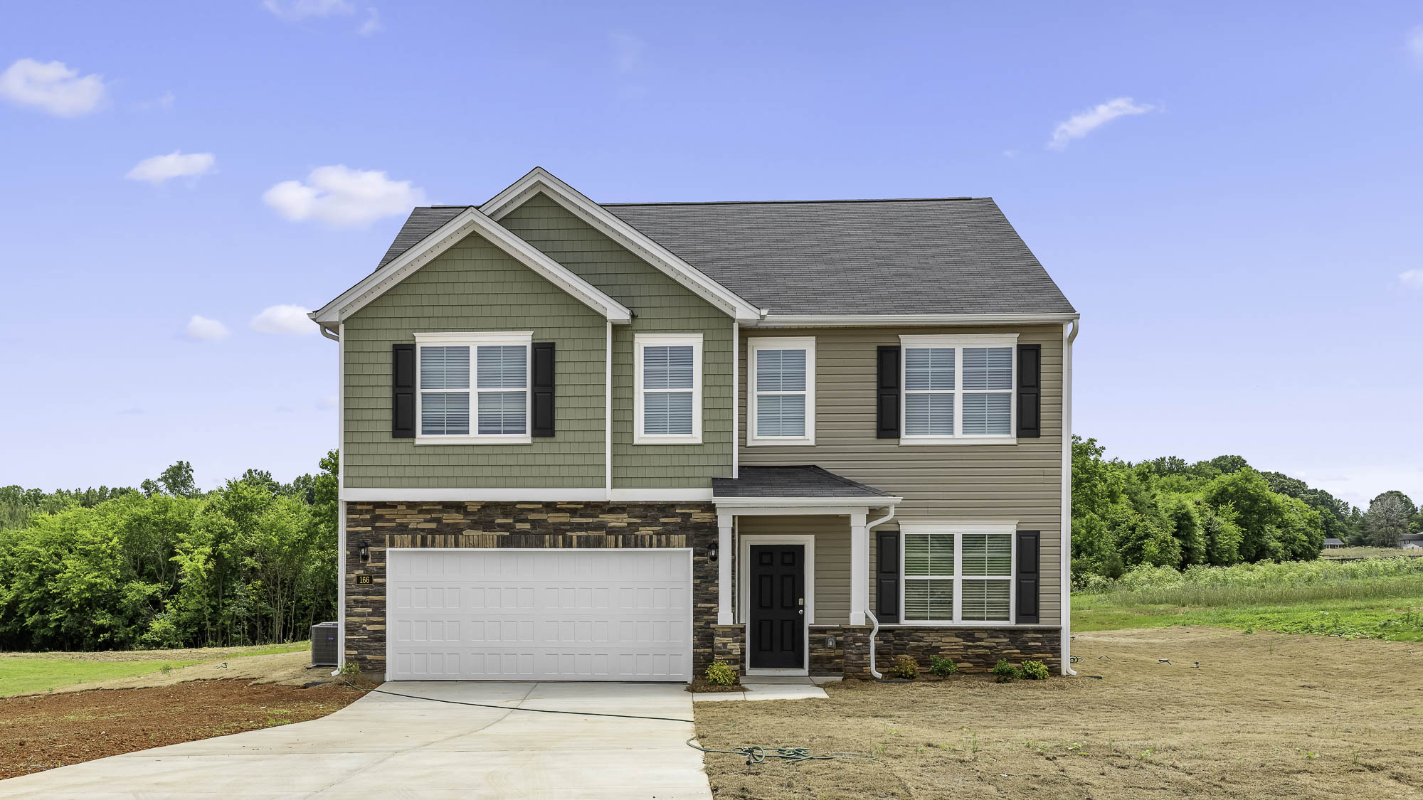 The Hanover featured at Brookhaven offers a 2 story 2 car garage 5 bedrooms 3 bathroom single family home