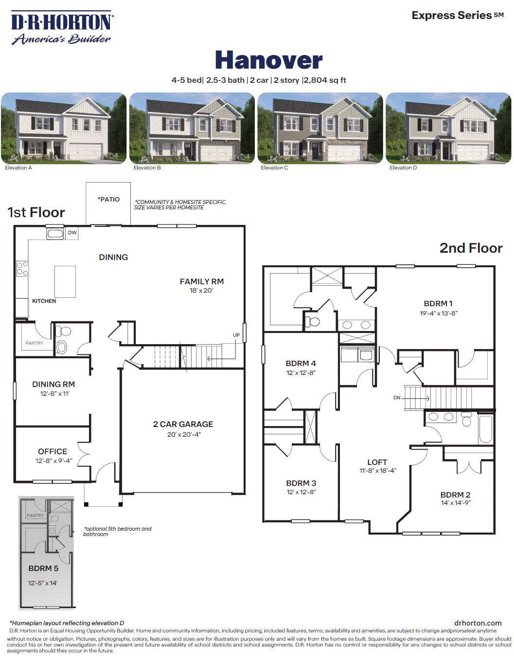 Hanover floorplan