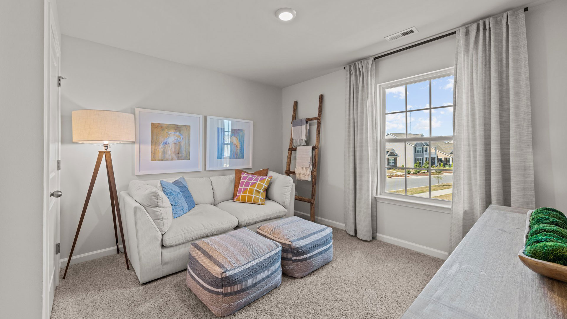 bonus room with carpet and natural light