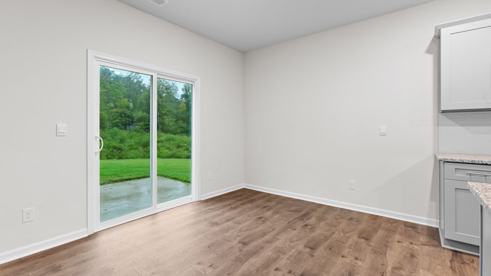 dining area and patio view