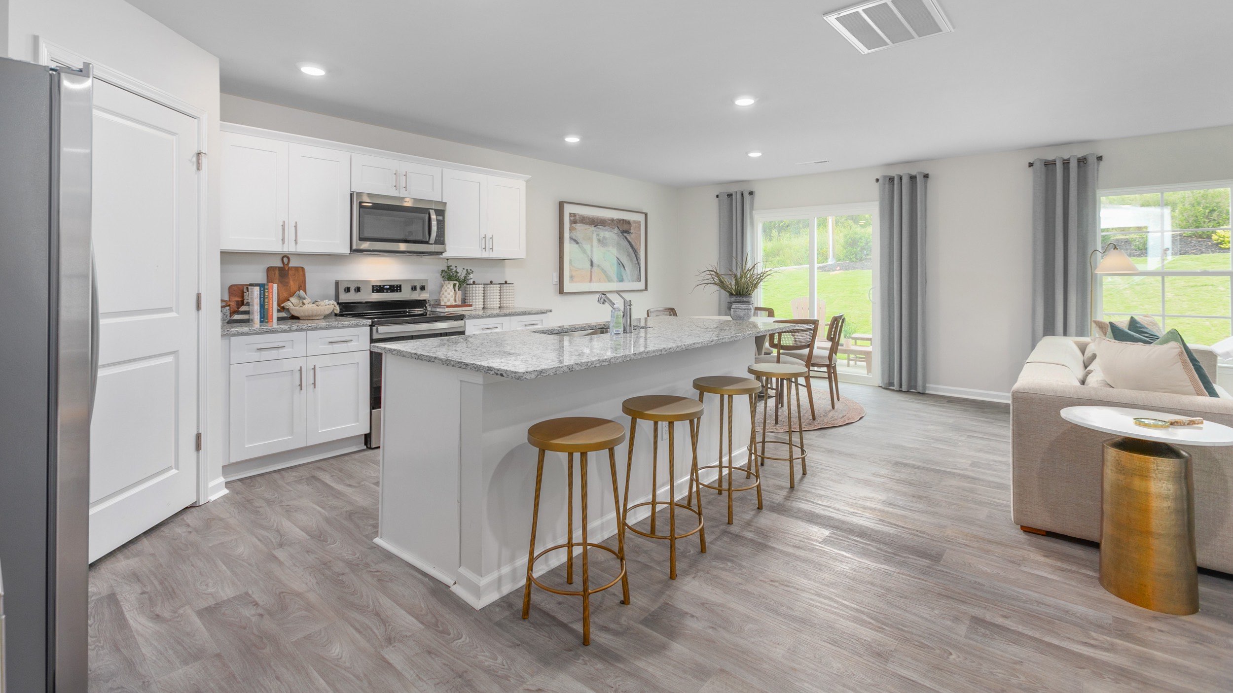 side view of kitchen