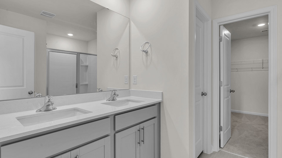 main bath with walk-in shower