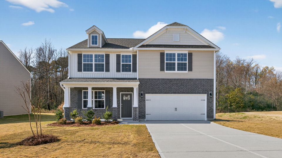 The Wilmington featured at Middleton offers 2 story 2 car garage 4 bed 2.5 bath single family home