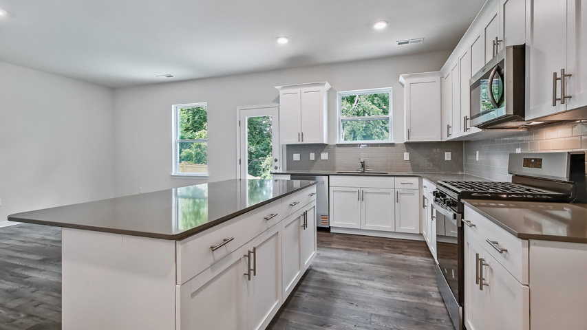 kitchen with granite countertops
