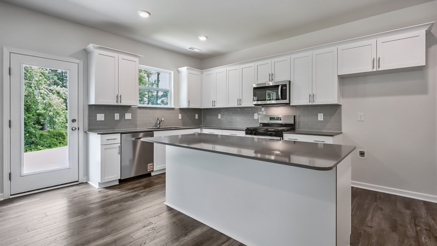kitchen with granite countertops