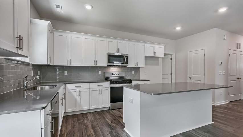 kitchen with a nice sized island