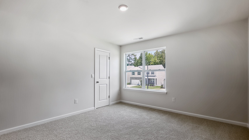 bedroom with dual windows