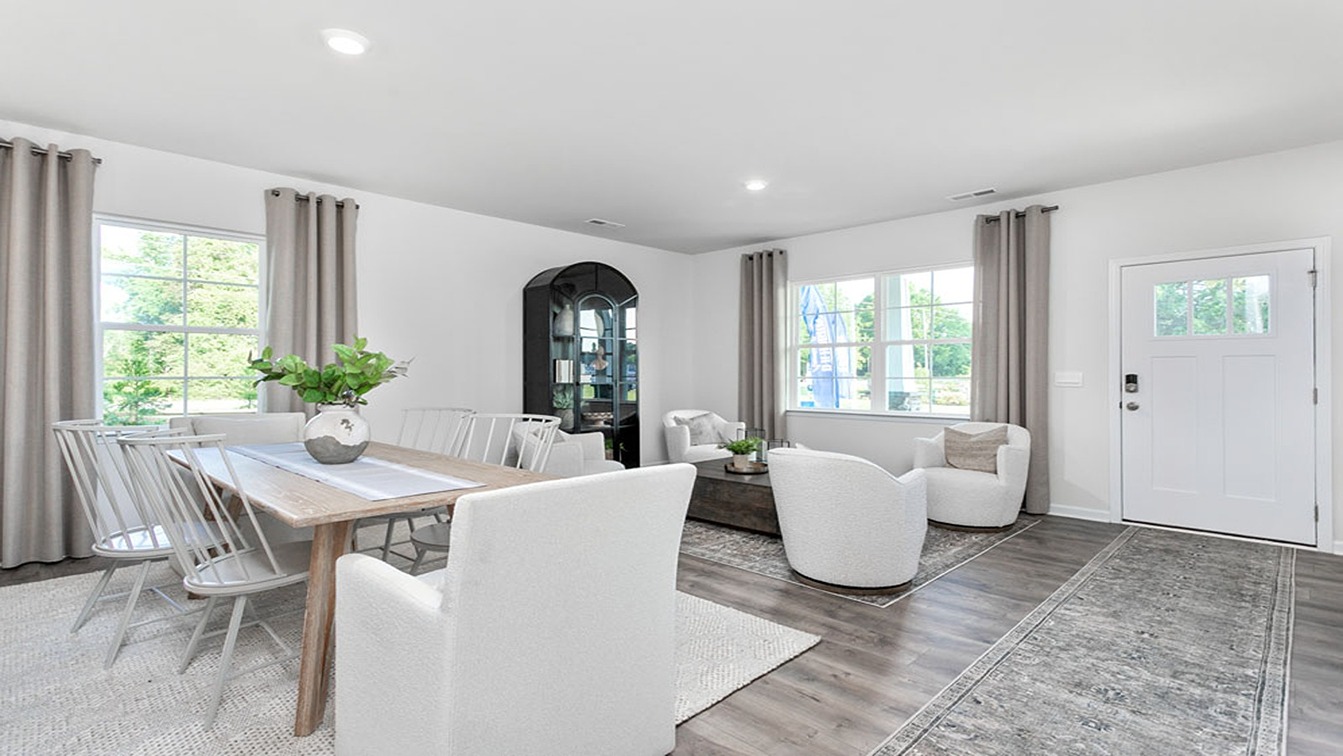 open concept living space