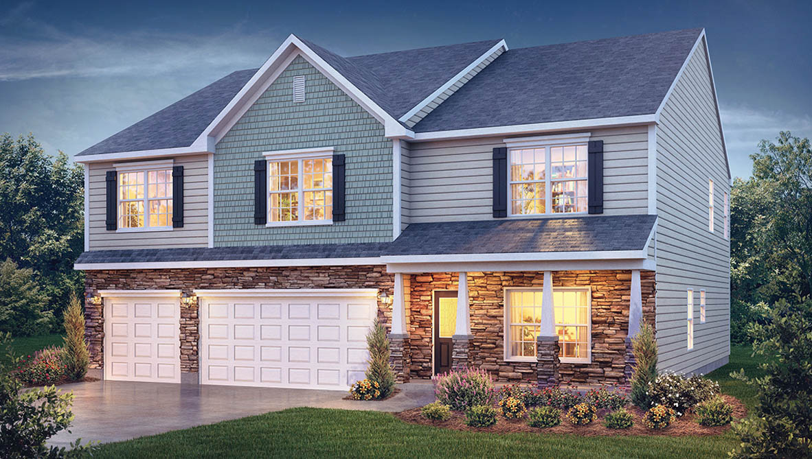 The Georgetown offers 4 bed 4.5 bath 2 story single family home