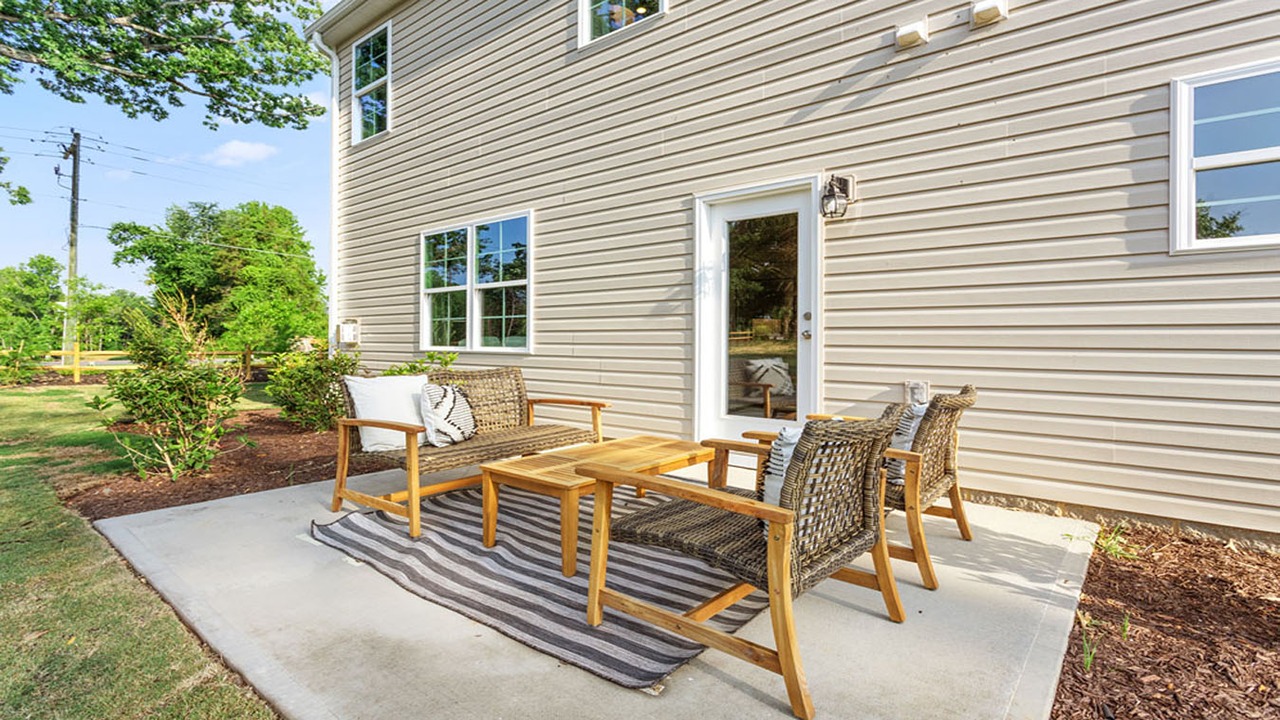 patio of living area
