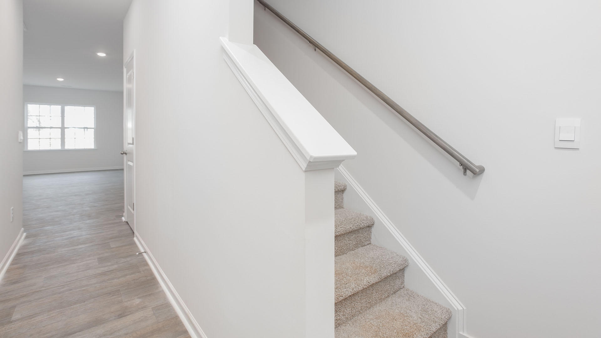 stairs located at the front of the home