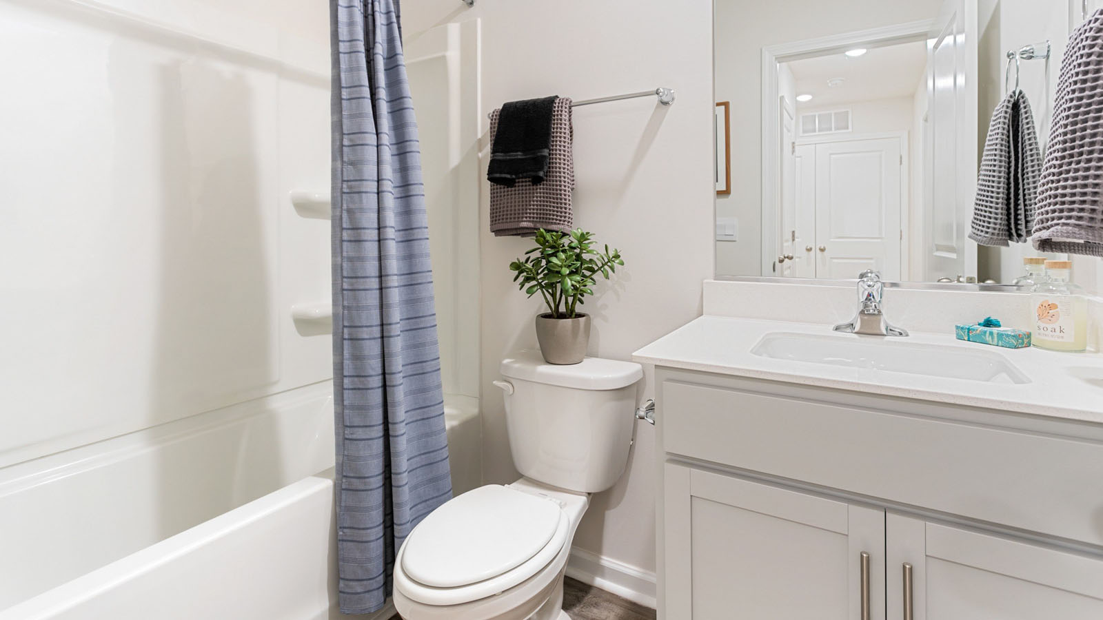 primary bathroom tub shower