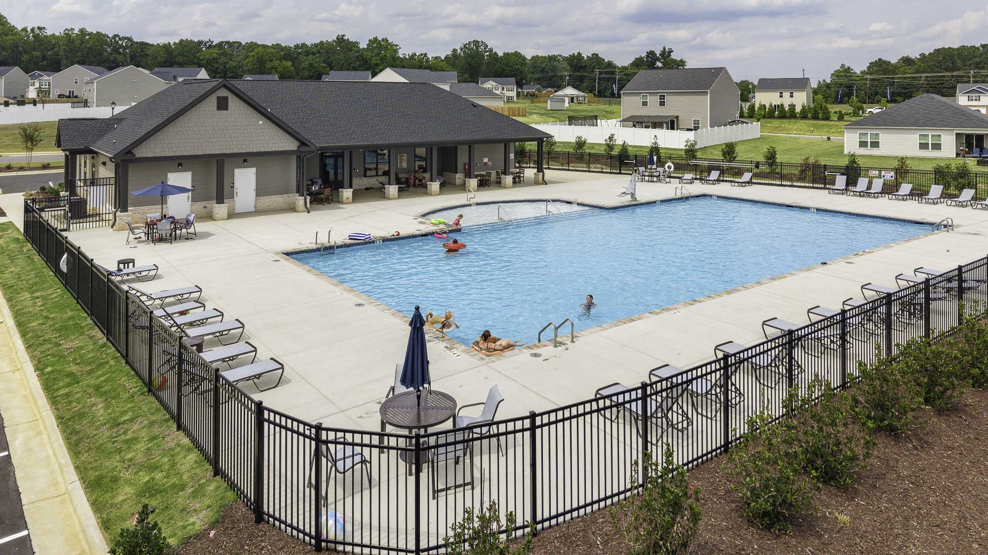 pool aerial view