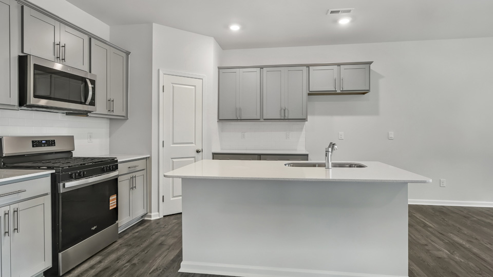 kitchen with sit in island