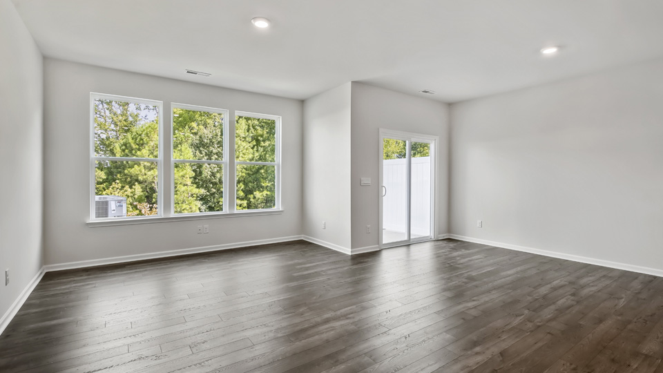 living room with window