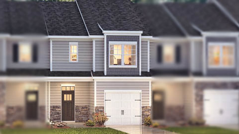 The denver 2 story 1 car garage 3 bed 2.5 bath townhome