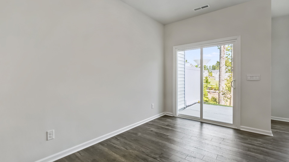 dining area with patio door