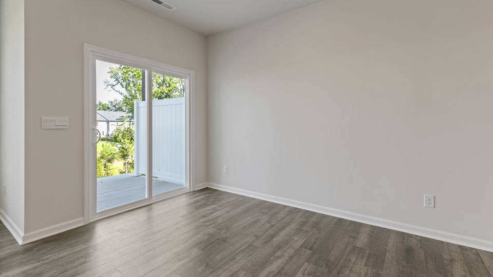 dining area and patio door