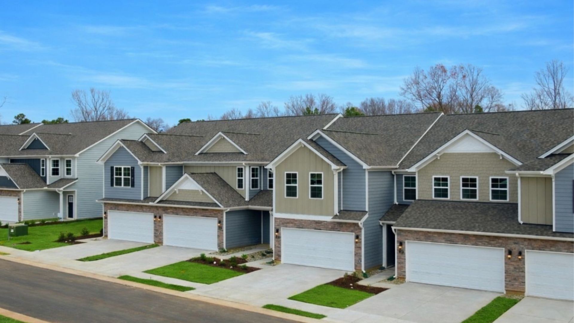 aerial of homes