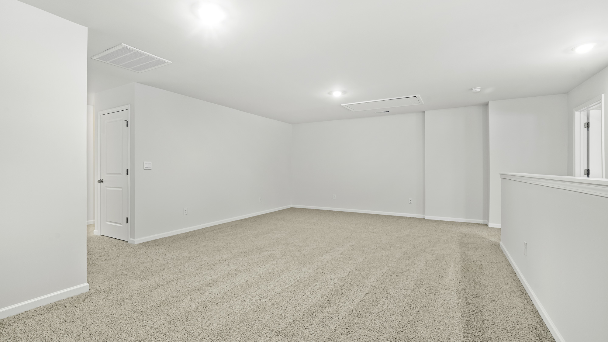 loft located at the top of the stairs
