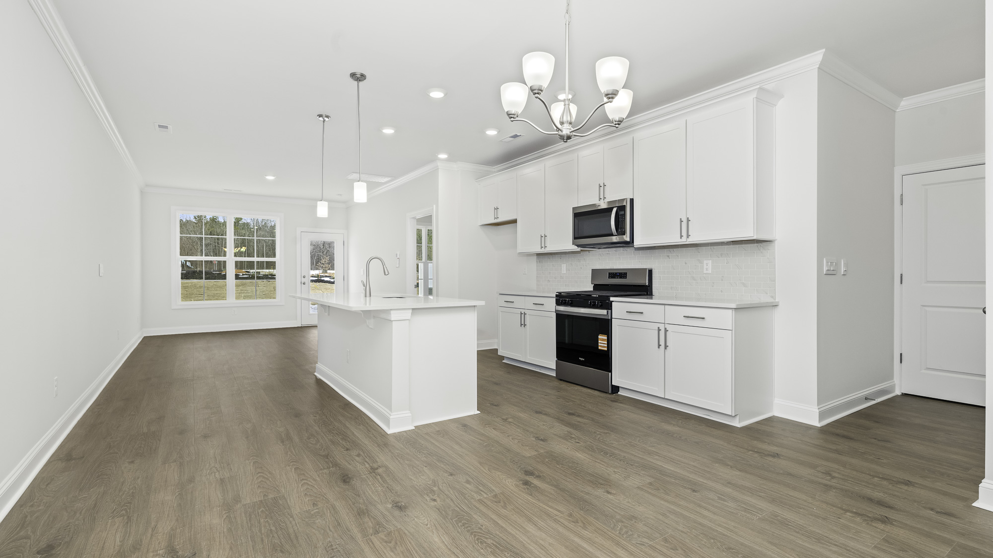 kitchen and dining area
