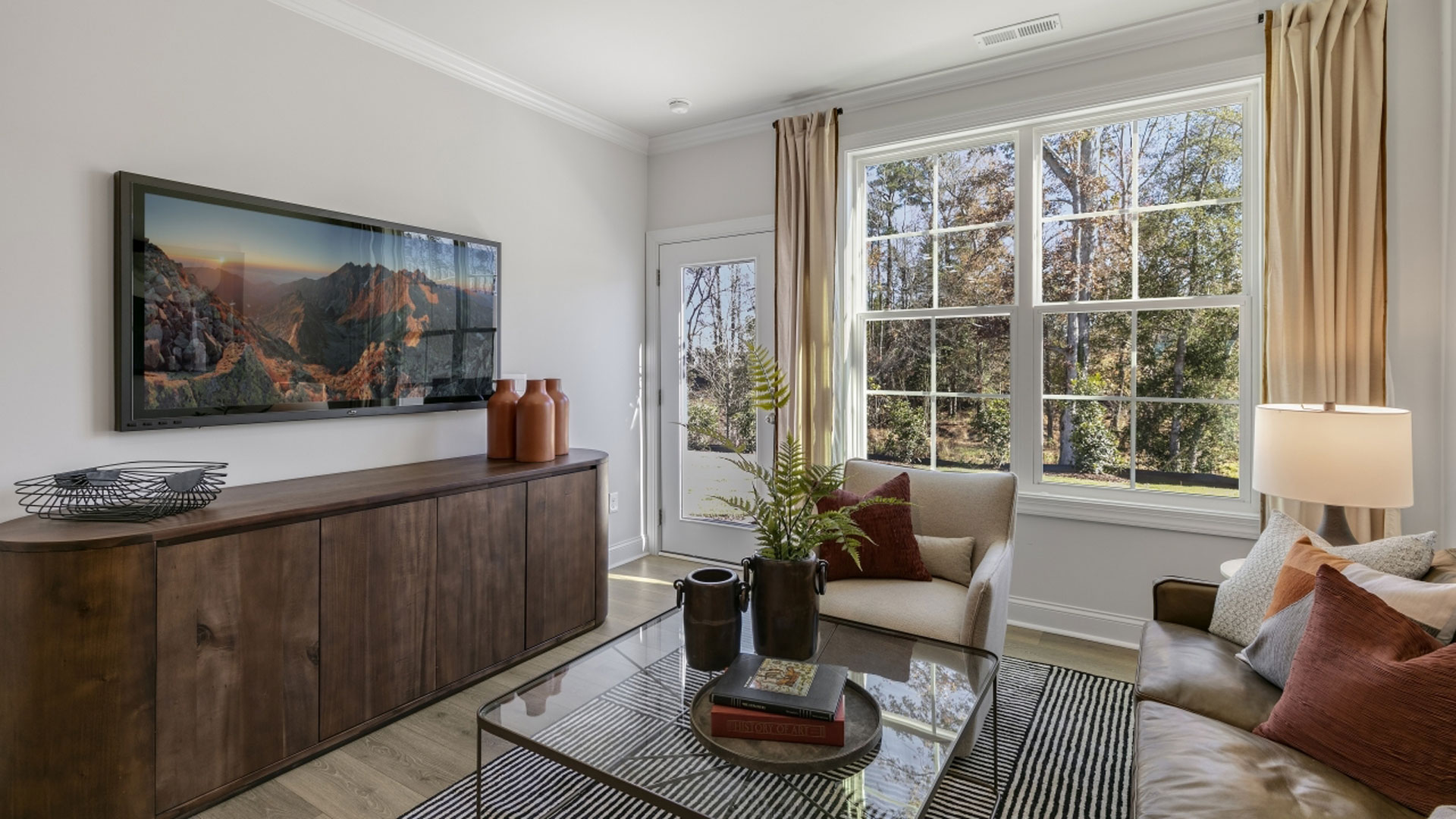 living room with window