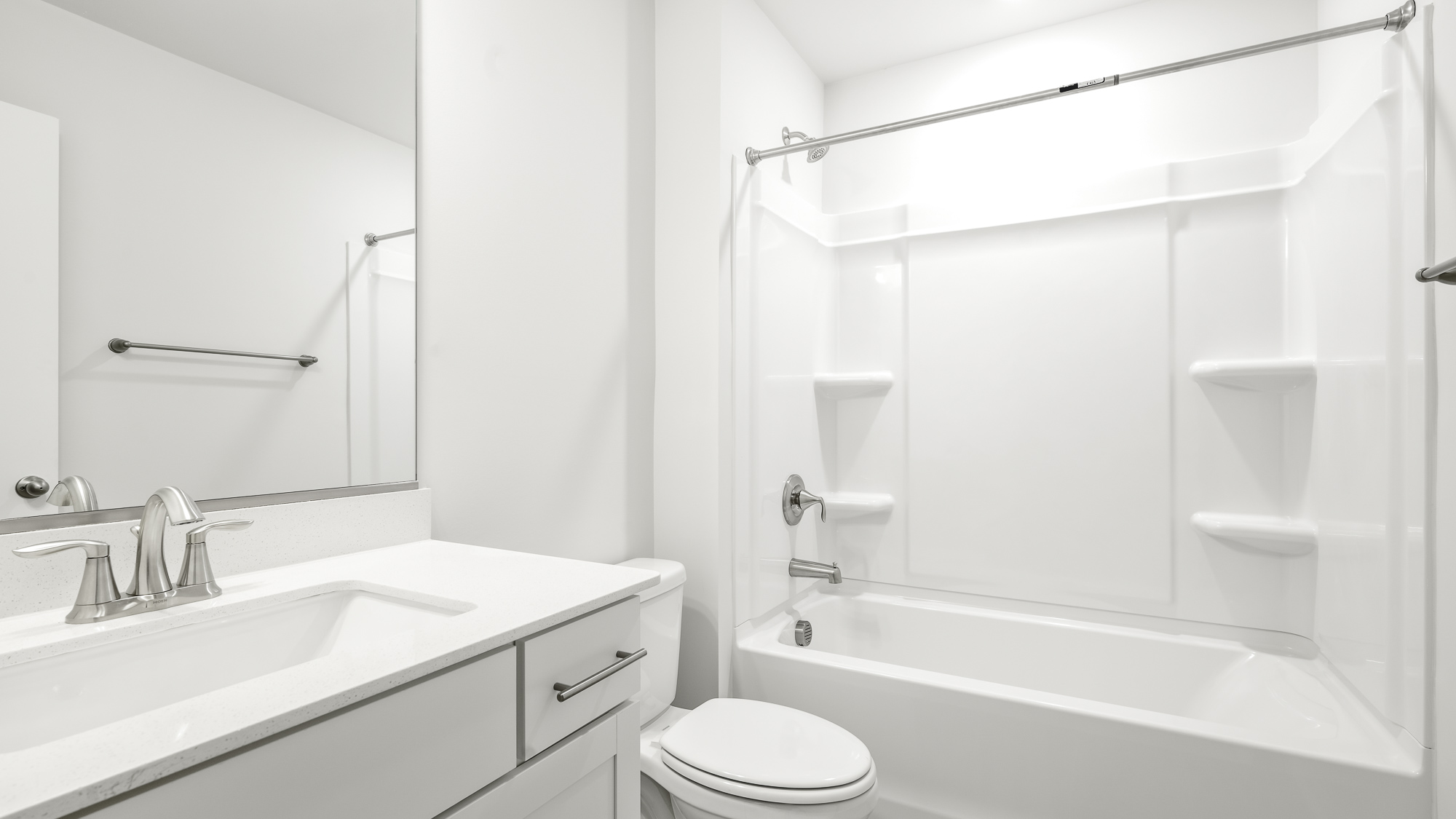 bathroom with tub shower combo