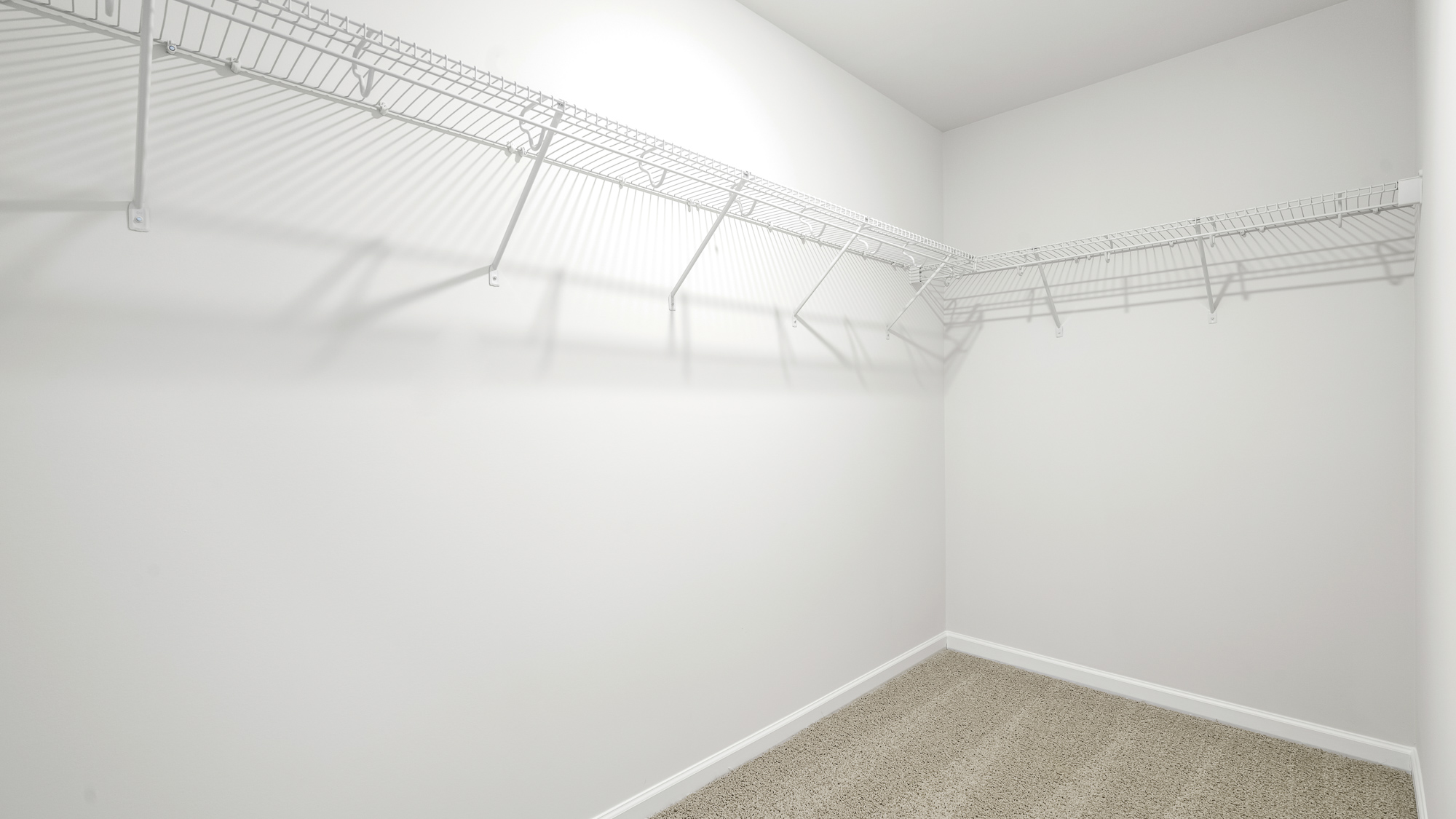 closet with wire shelvings