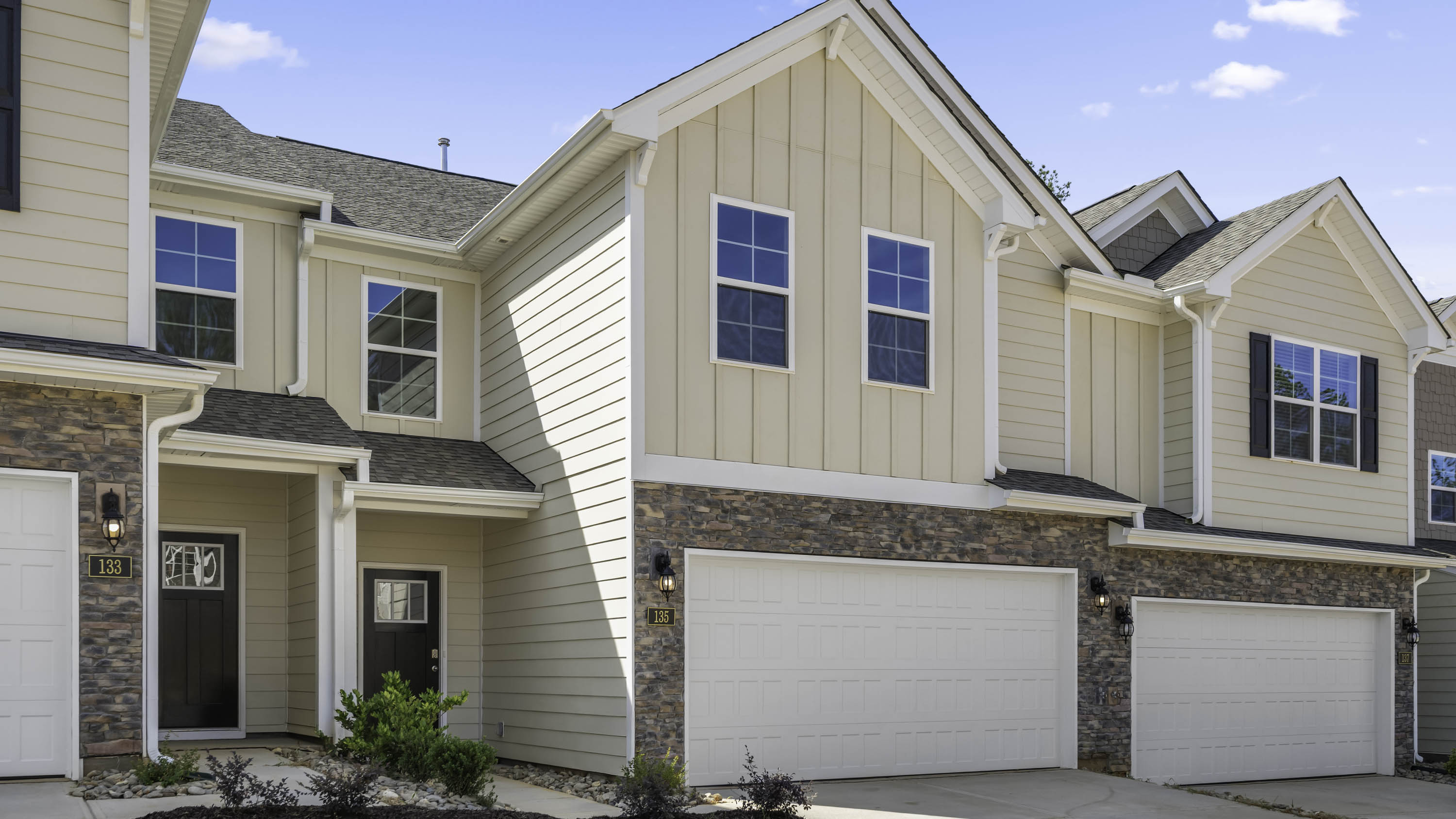 exterior of townhome