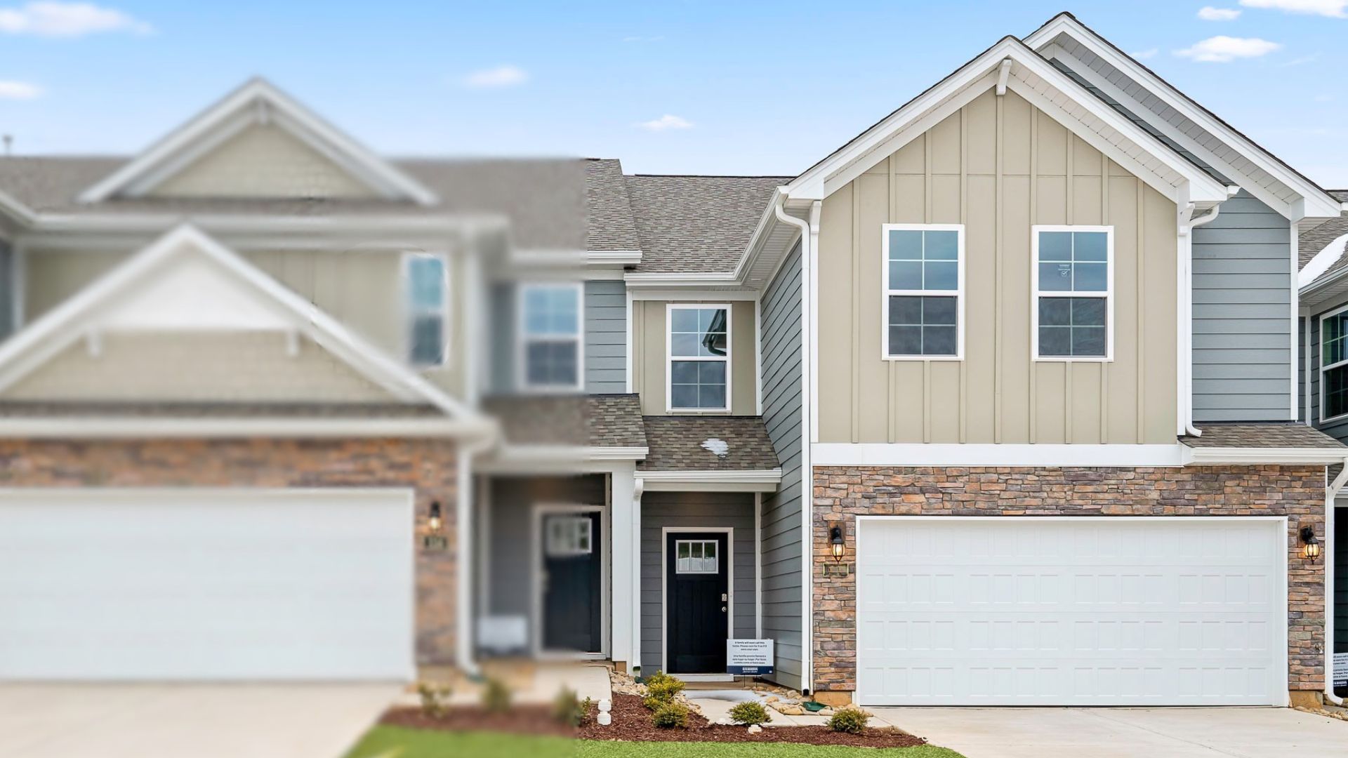 exterior of model home