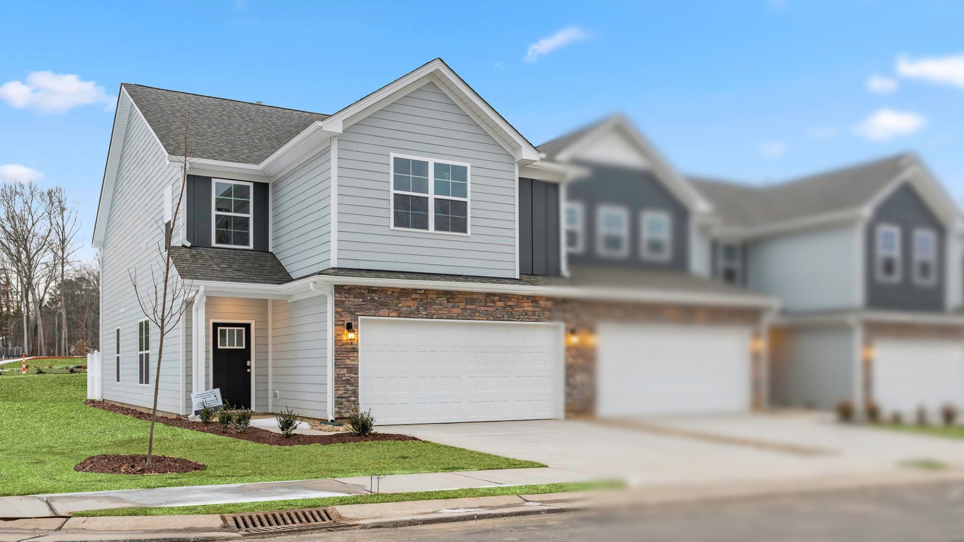 exterior of model home