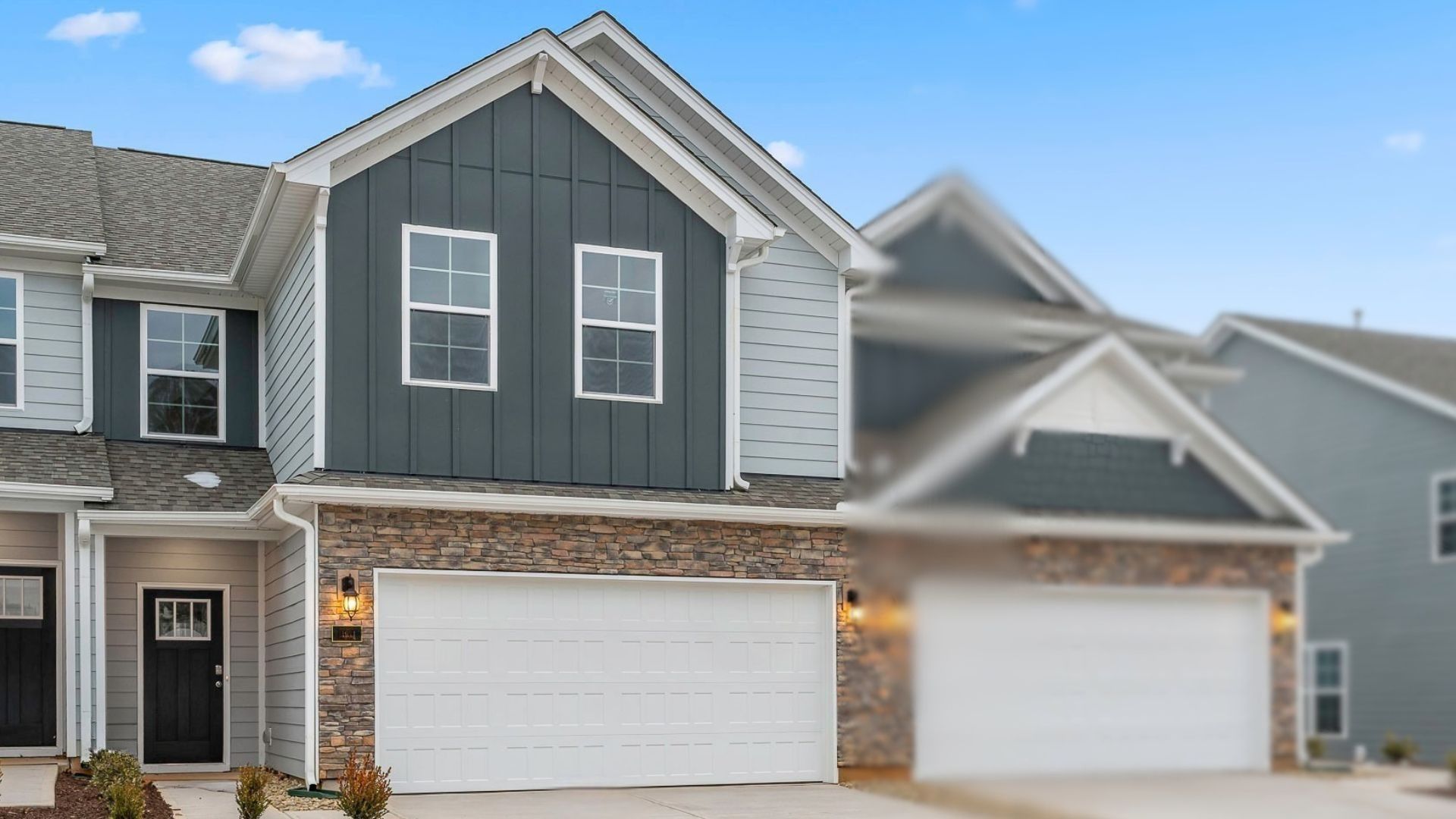 exterior of model home