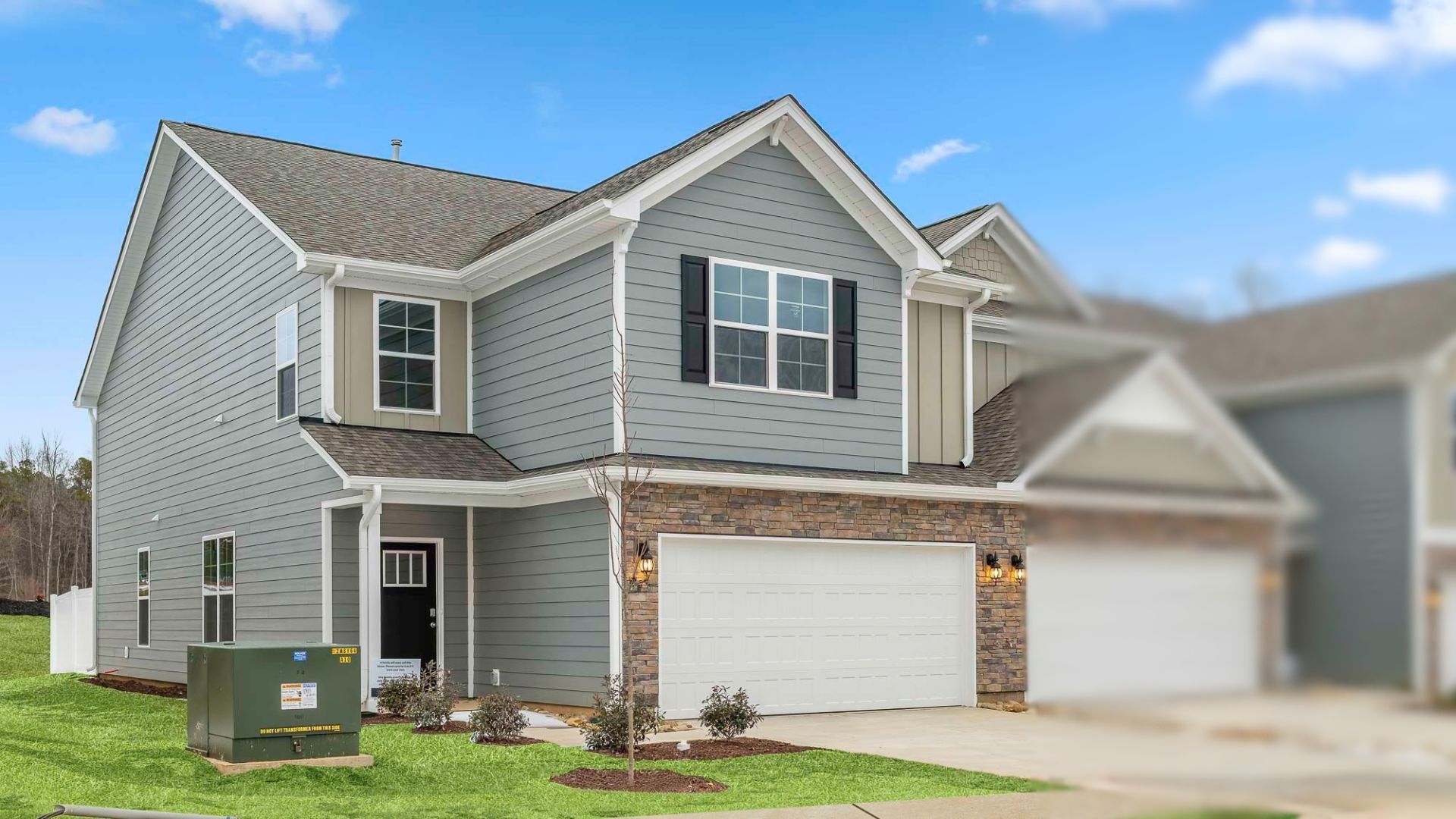 outside view of model home