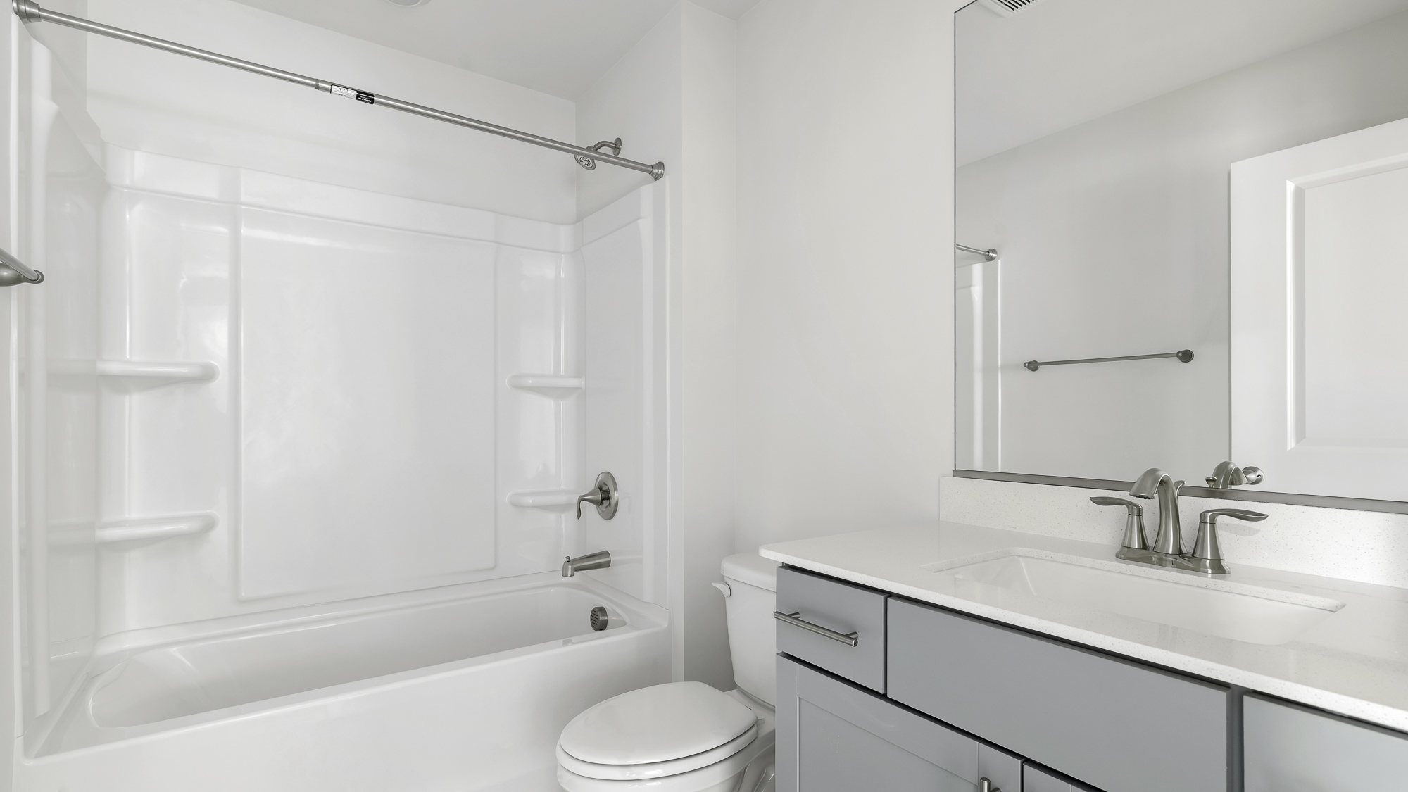 bathroom with tub shower combo