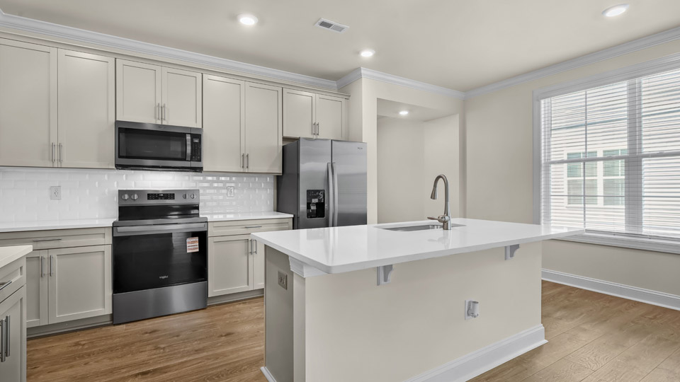 kitchen with granite countertops