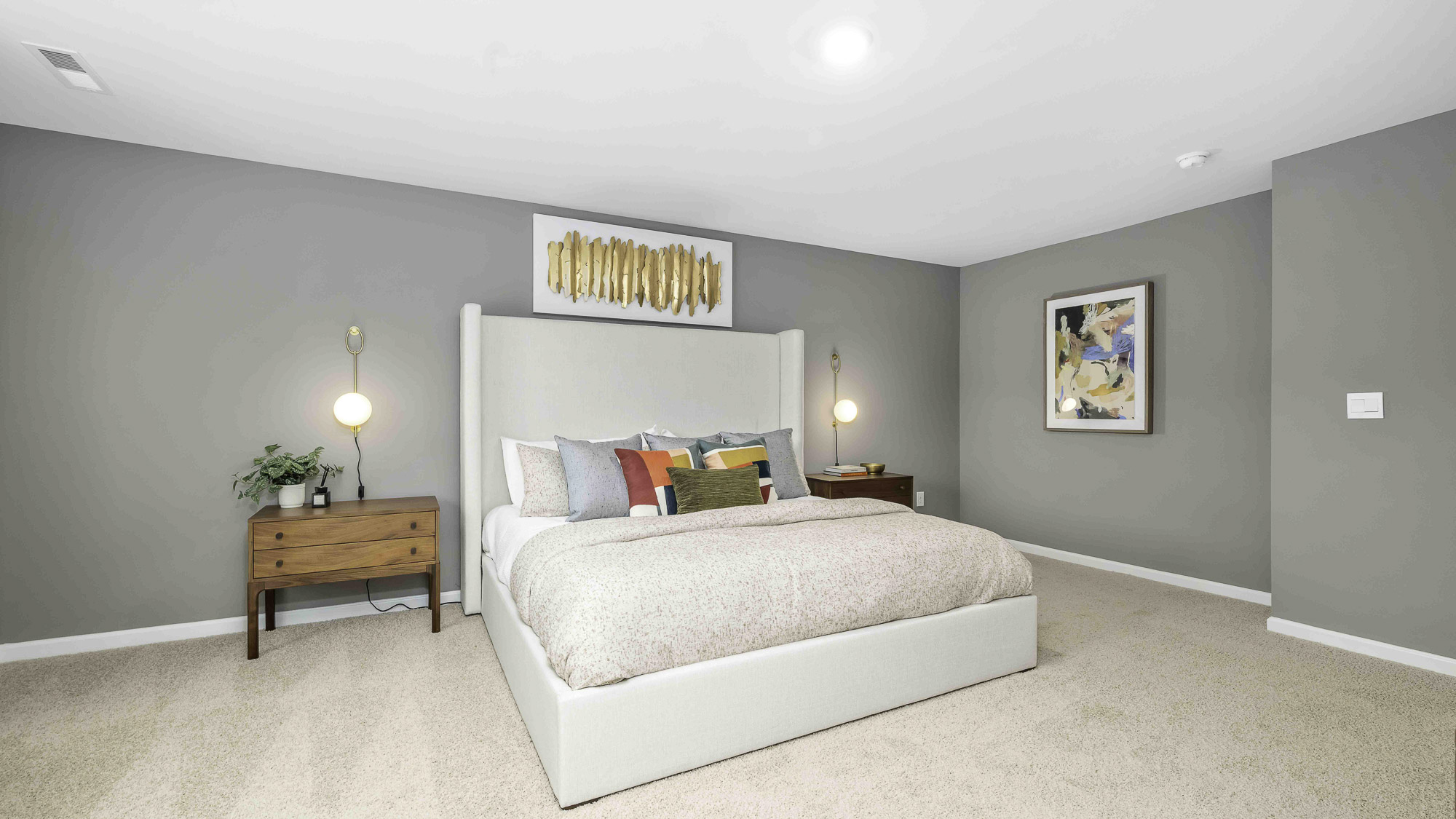 primary bedroom with carpet