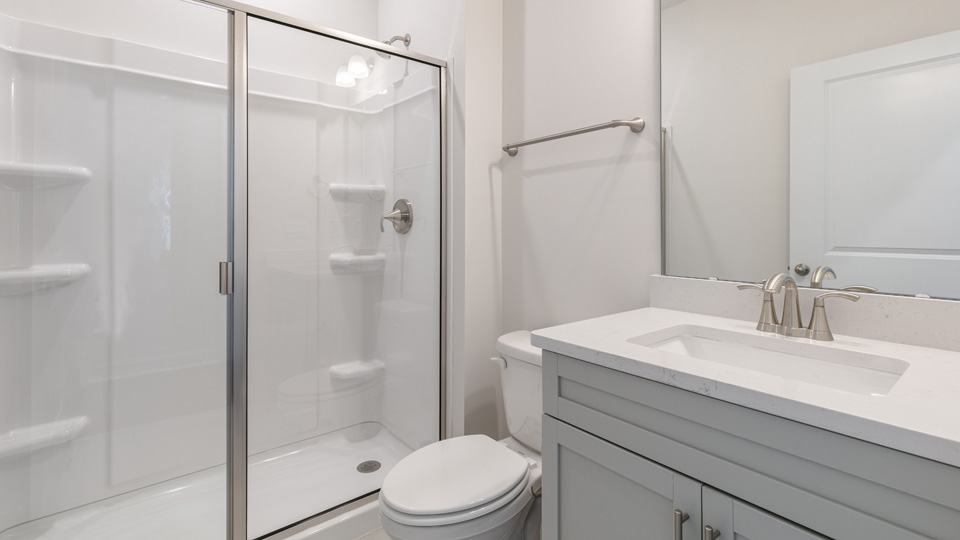 walk in shower in secondary bath