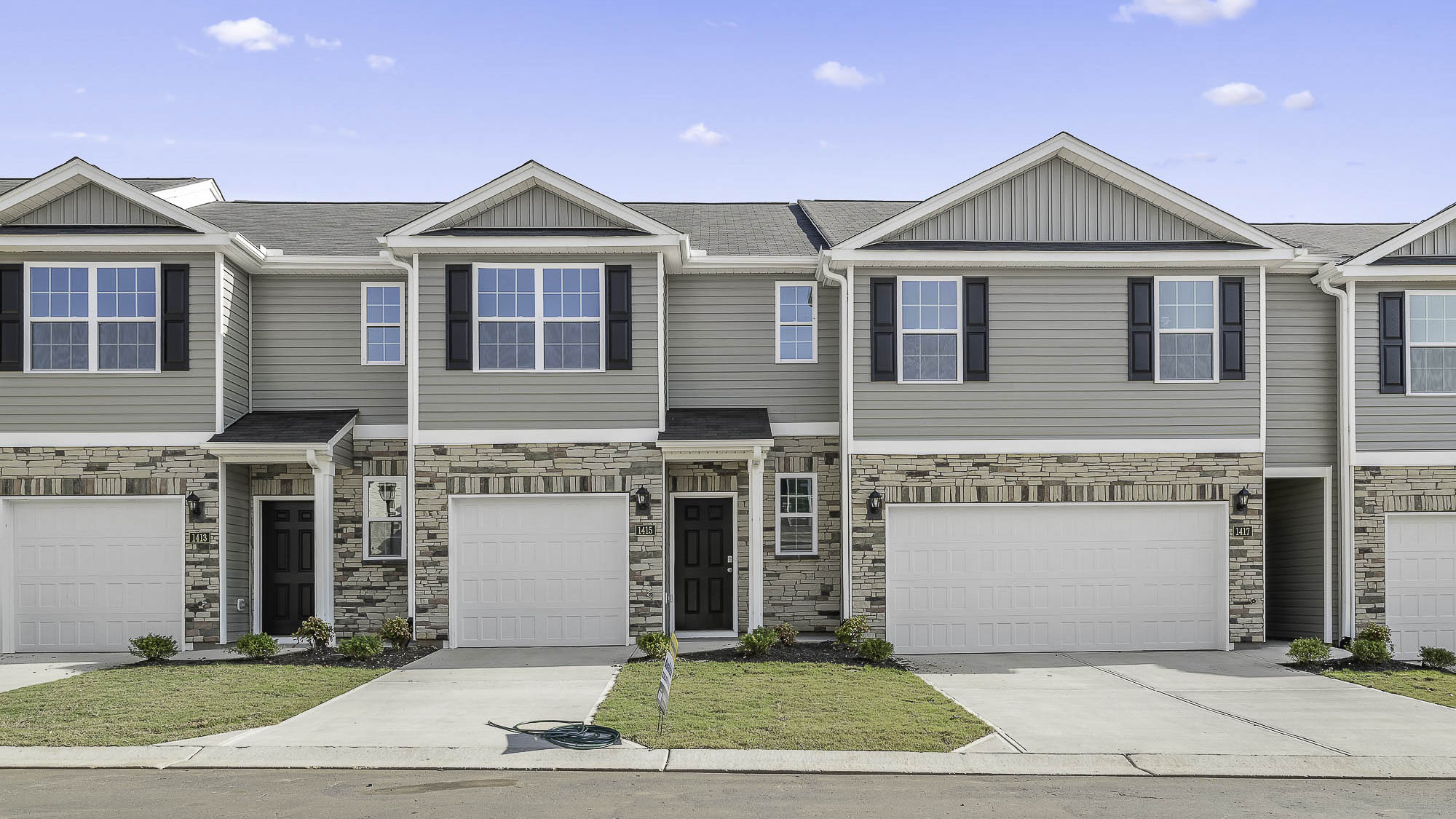 exterior of model home