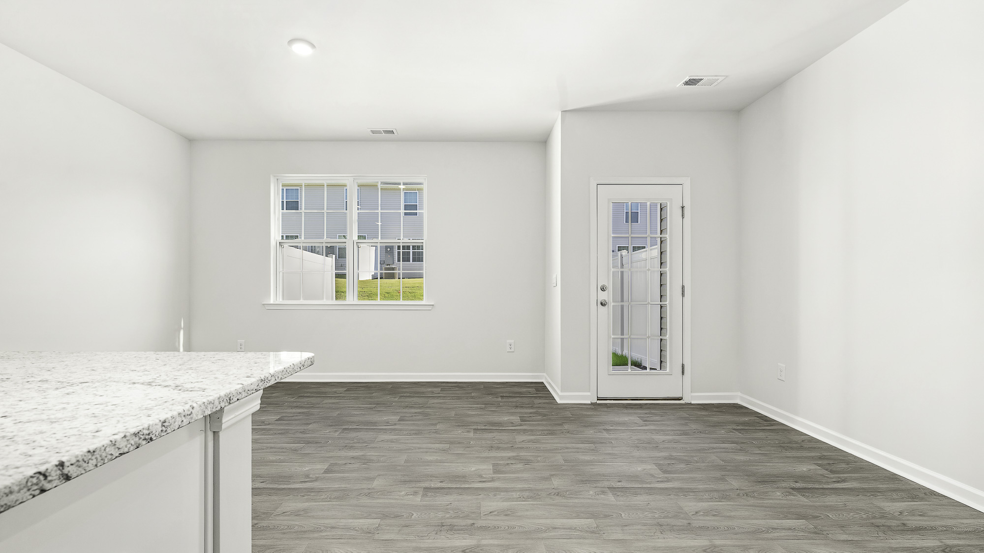 living room with window